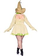Oogie Boogie fra The Nightmare Before Christmas (kvinne), kostyme-kjole, snøring, filleristing, edderkopper, plus size